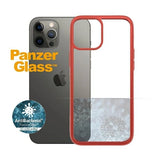 PanzerGlass ClearCase til iPhone 12 Pro Max - gennemsigtig og rød