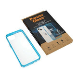 PanzerGlass ClearCase antibakteriel beholder med Military Grade certifikat til iPhone 13 / 14 / 15 - gennemsigtig blå