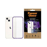 PanzerGlass ClearCase antibakteriel beholder med Military Grade certifikat til iPhone 13 / 14 / 15 - gennemsigtig lilla