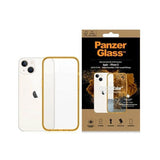 PanzerGlass ClearCase antibakteriel beholder med Military Grade certifikat til iPhone 13 / 14 / 15 - gennemsigtig gul