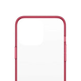 PanzerGlass ClearCase antibakteriel Military Grade certificeret sag til iPhone 13 Pro - gennemsigtig pink