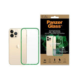 PanzerGlass ClearCase Antibakteriel Military Grade Certified Case til iPhone 13 Pro Max - Gennemsigtig Grøn