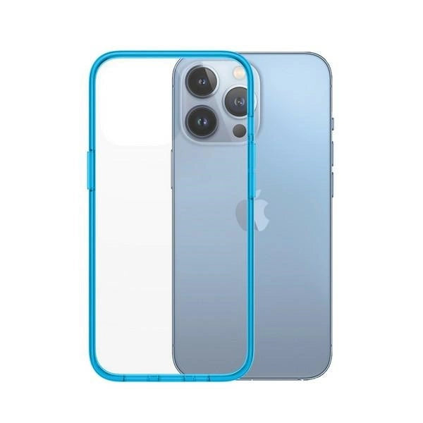 PanzerGlass ClearCase Antibakteriel Military Grade Certified Case til iPhone 13 Pro - Transparent Blue