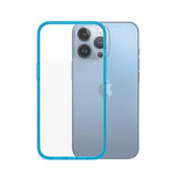 PanzerGlass ClearCase Antibakteriel Military Grade Certified Case til iPhone 13 Pro - Transparent Blue