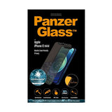 PanzerGlass E2E Super+ Microfracture antibakterielt hærdet glas til iPhone 12 mini - med sort ramme