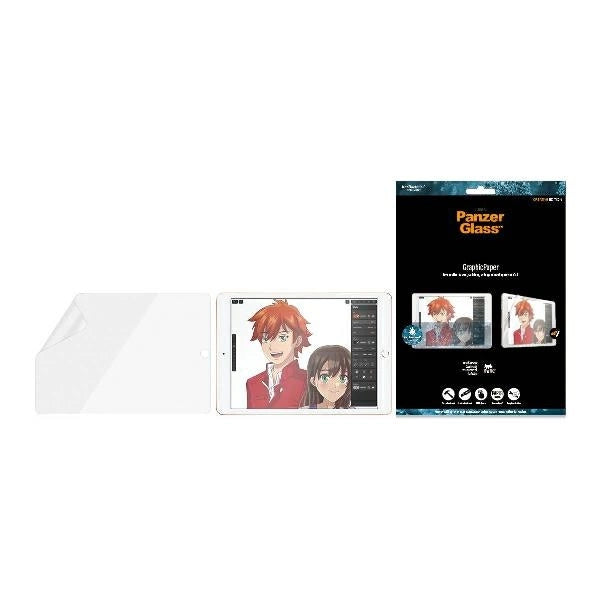 Antibakteriel PanzerGlass GraphicPaper folie med blændingsfilter til iPad 10.2"