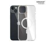 PanzerGlass HardCase med MagSafe Antibacterial Military Grade Certified Case til iPhone 14 Plus / 15 Plus - Transparent