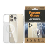 PanzerGlass HardCase med MagSafe Antibacterial Military Grade Certified Case til iPhone 14 Pro Max - Transparent