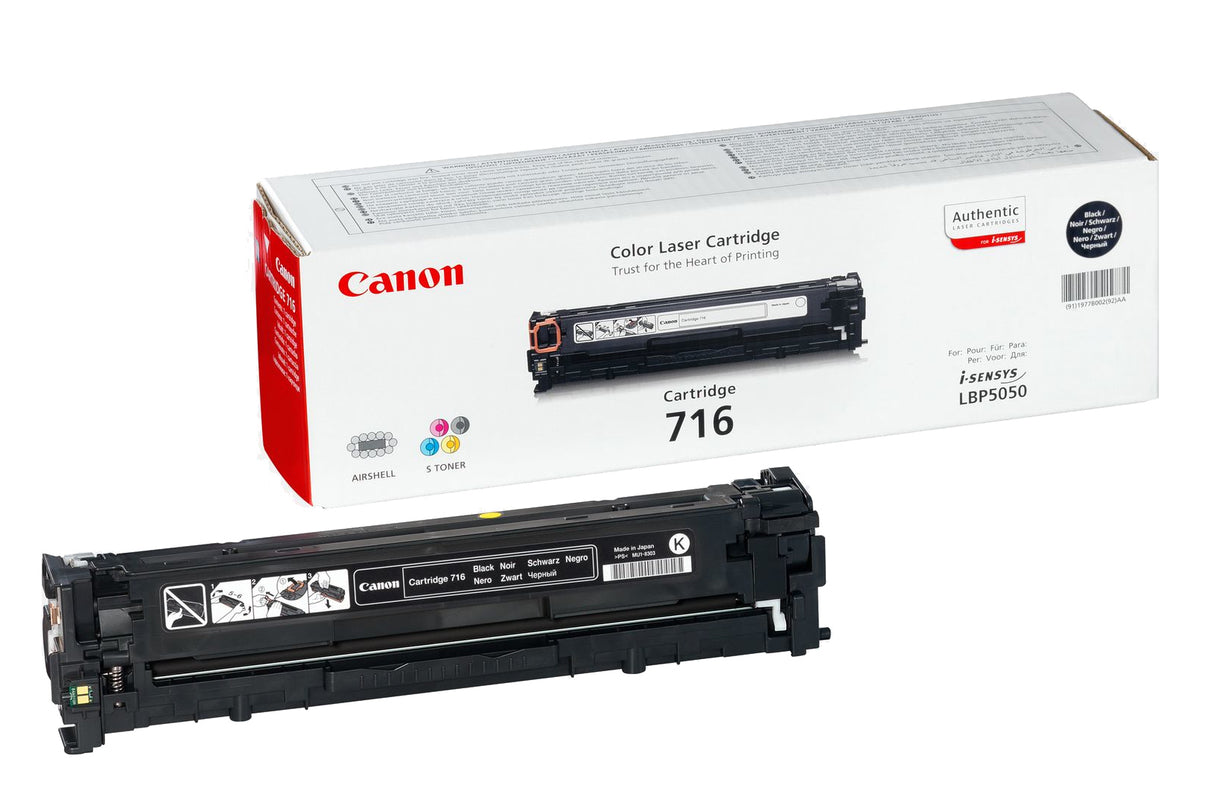 Canon Cartridge 716 Black tonerpatron 1 stk Original Sort