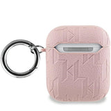 Karl Lagerfeld Monogram Choupette Head case for AirPods 1 / 2 - pink