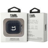 Karl Lagerfeld Monogram Choupette Head case for AirPods 3 - black