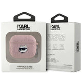 Karl Lagerfeld Monogram Choupette Head case for AirPods 3 - pink