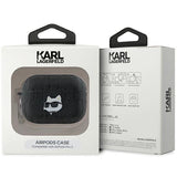 Karl Lagerfeld Monogram Choupette Head case for AirPods Pro 2 - black