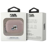 Karl Lagerfeld Monogram Karl & Choupette Head case for AirPods Pro 2 - pink
