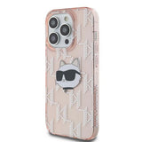 Karl Lagerfeld IML Choupette Head & Monogram case for iPhone 13 Pro / 13 - pink