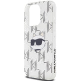 Karl Lagerfeld IML Choupette Head & Monogram case for iPhone 15 Pro - transparent