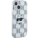Karl Lagerfeld IML Choupette Head & Monogram case for iPhone 15 / 14 / 13 - transparent