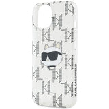 Karl Lagerfeld IML Choupette Head & Monogram case for iPhone 15 / 14 / 13 - transparent