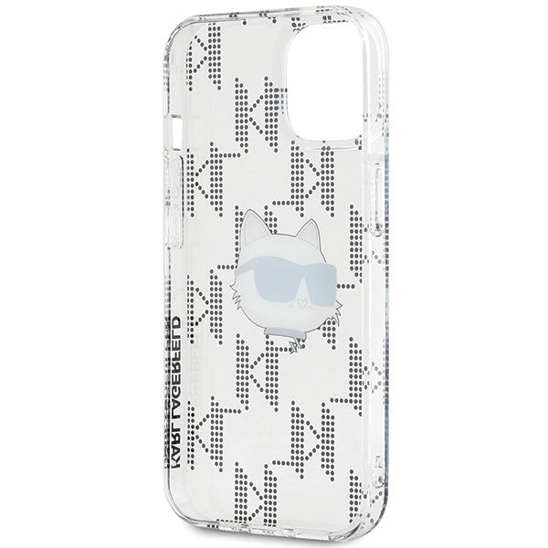 Karl Lagerfeld IML Choupette Head & Monogram case for iPhone 15 / 14 / 13 - transparent