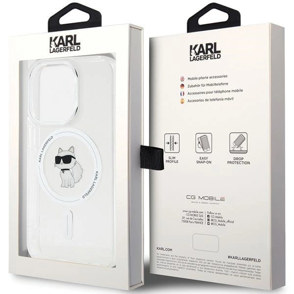 Karl Lagerfeld IML Choupette MagSafe case for iPhone 13 Pro Max - transparent