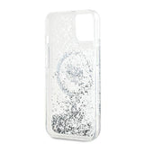 Karl Lagerfeld Liquid Glitter Choupette Head MagSafe case for iPhone 14 / 15 / 13 - transparent