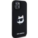 Karl Lagerfeld Silicone Choupette Head MagSafe Case for iPhone 15 Plus / 14 Plus - Black