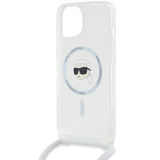 Karl Lagerfeld Crossbody IML Karl Head MagSafe case for iPhone 15 / 14 / 13 - transparent