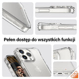 PanzerGlass Bundle 3in1 sæt gennemsigtigt etui + folie + kameraomslag til iPhone 15 Pro Max