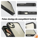 PanzerGlass ClearCase Case til iPhone 15 Plus / 14 Plus med Military Grade Certification - Clear & Black