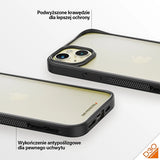 PanzerGlass ClearCase Case til iPhone 15 Plus / 14 Plus med Military Grade Certification - Clear & Black