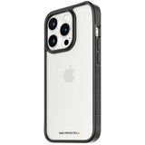 Military Grade Certified PanzerGlass ClearCase iPhone 15 Pro Case - gennemsigtig og sort