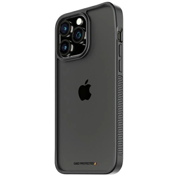 PanzerGlass ClearCase Case til iPhone 15 Pro Max med Military Grade Certification - gennemsigtig og sort