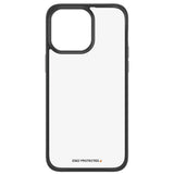 PanzerGlass ClearCase Case til iPhone 15 Pro Max med Military Grade Certification - gennemsigtig og sort