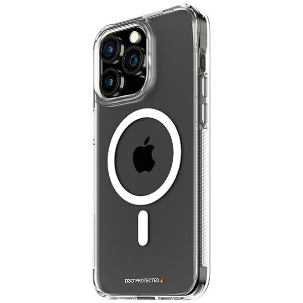 PanzerGlass HardCase med MagSafe med D3O og Military Grade Certified for iPhone 15 Pro Max - Transparent