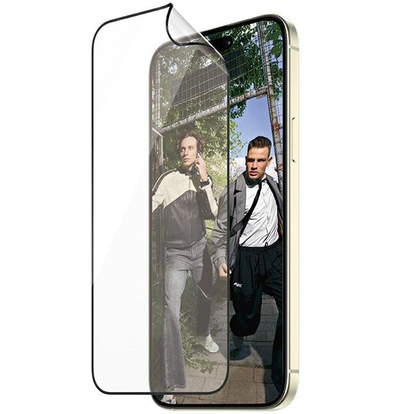 PanzerGlass Matrix Ultra-Wide-Fit hybridglas til iPhone 15 Plus med positioner