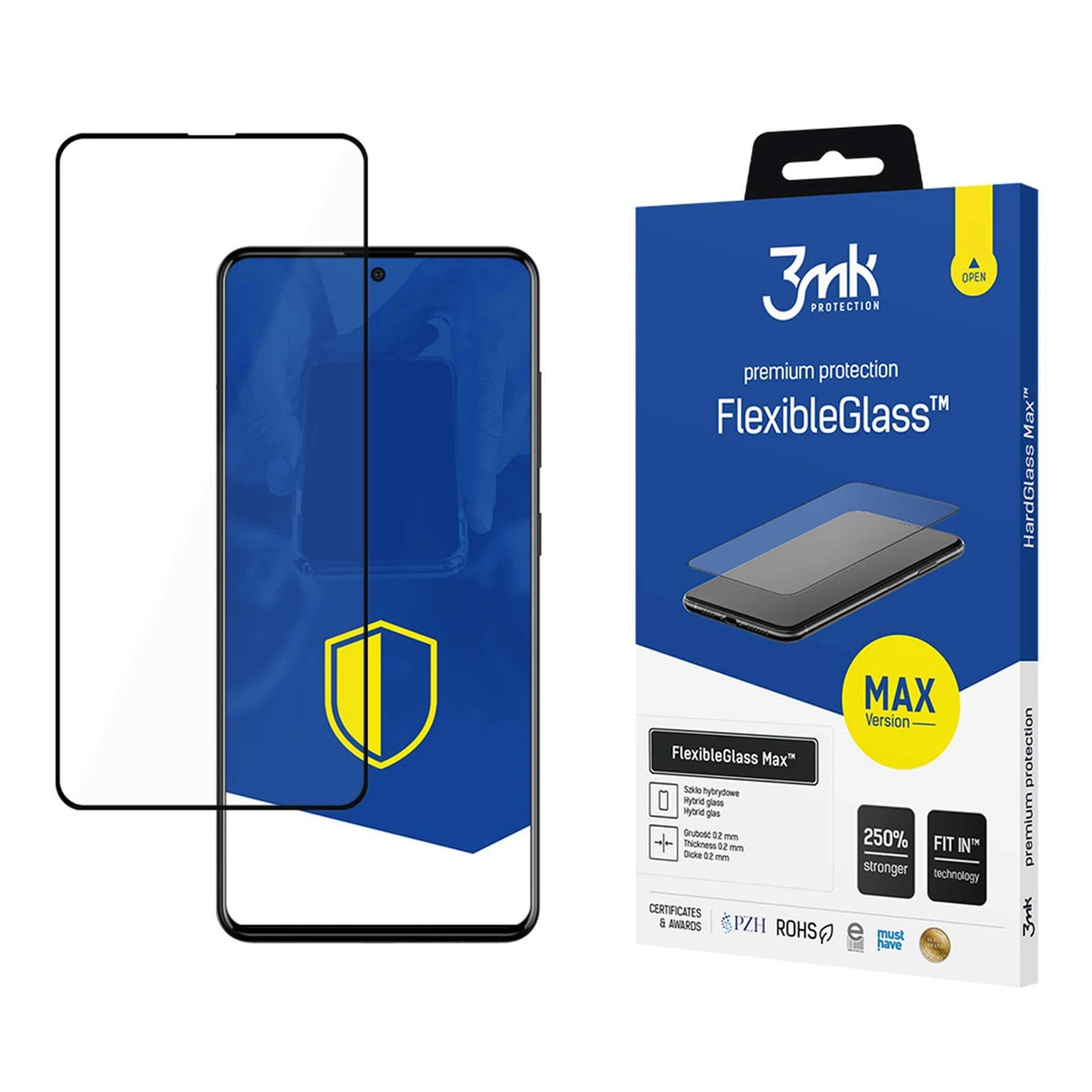 3mk FlexibleGlass MaxTM hybridglas til Samsung Galaxy A51 / A52 / A52 5G / A52s 5G