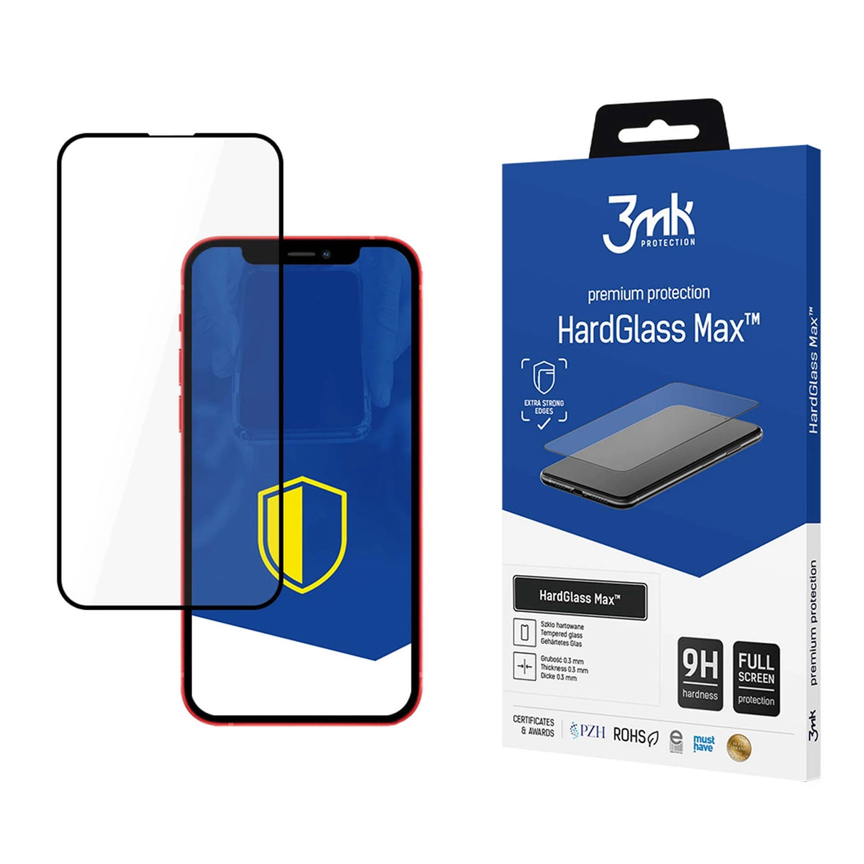 9H 3mk HardGlass MaxTM glas til iPhone 13