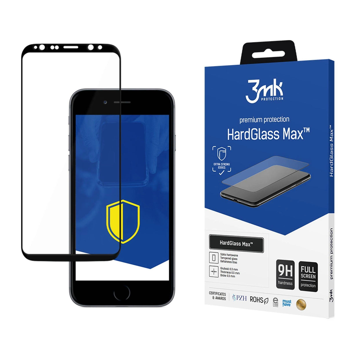 9H 3mk HardGlass MaxTM glas til Samsung Galaxy S8+ / S9+