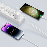 Tech Protect C35 W 2 Port Netværksopladder Pd 35 W + Lightning Kabel Hvid