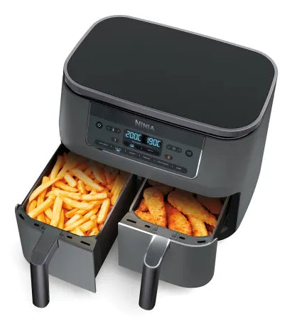 Ninja DZ300EU Dobbelt varmluftssteger 2.4kW Metalgrå