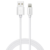 Savio Cl-193 USB-kabel USB 2.0 2 m USB A USB C/Lightning Hvid