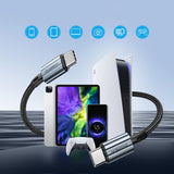 Choetech XCC-1014 USB-C / USB-C PD 60W kabel - grå