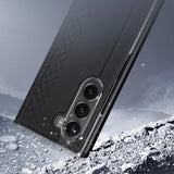 Dux Ducis Brill leather case for Samsung Galaxy Z Fold 6 with flap and card slot - black