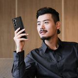 Dux Ducis Brill leather case for Samsung Galaxy Z Fold 6 with flap and card slot - black