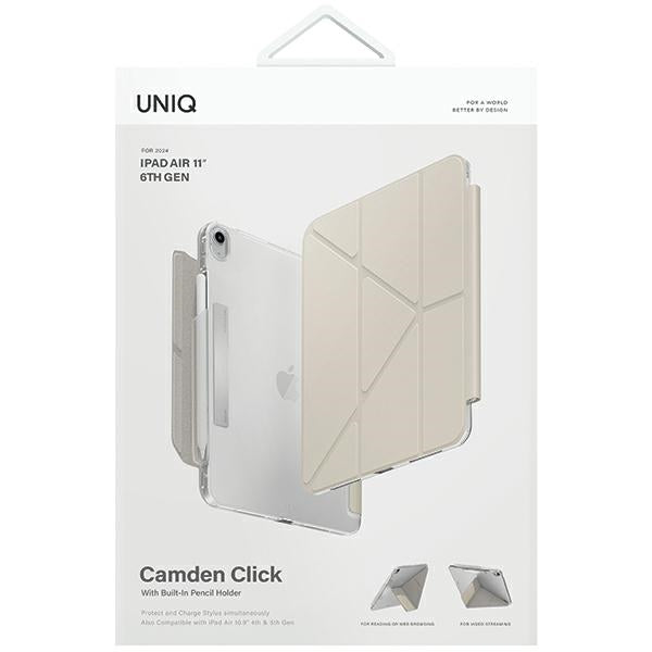 Uniq Camden Click-hylster til iPad Air 11" 2024 - beige