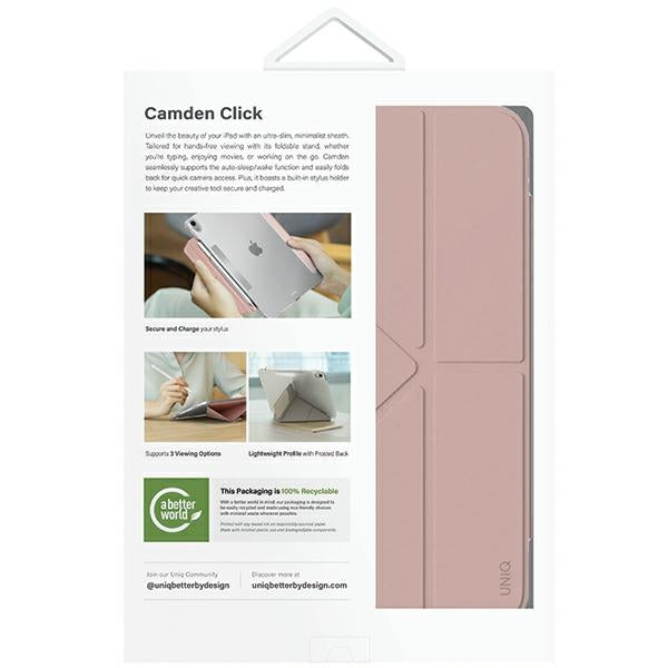Uniq Camden Click-hylster til iPad Air 11" 2024 - pink