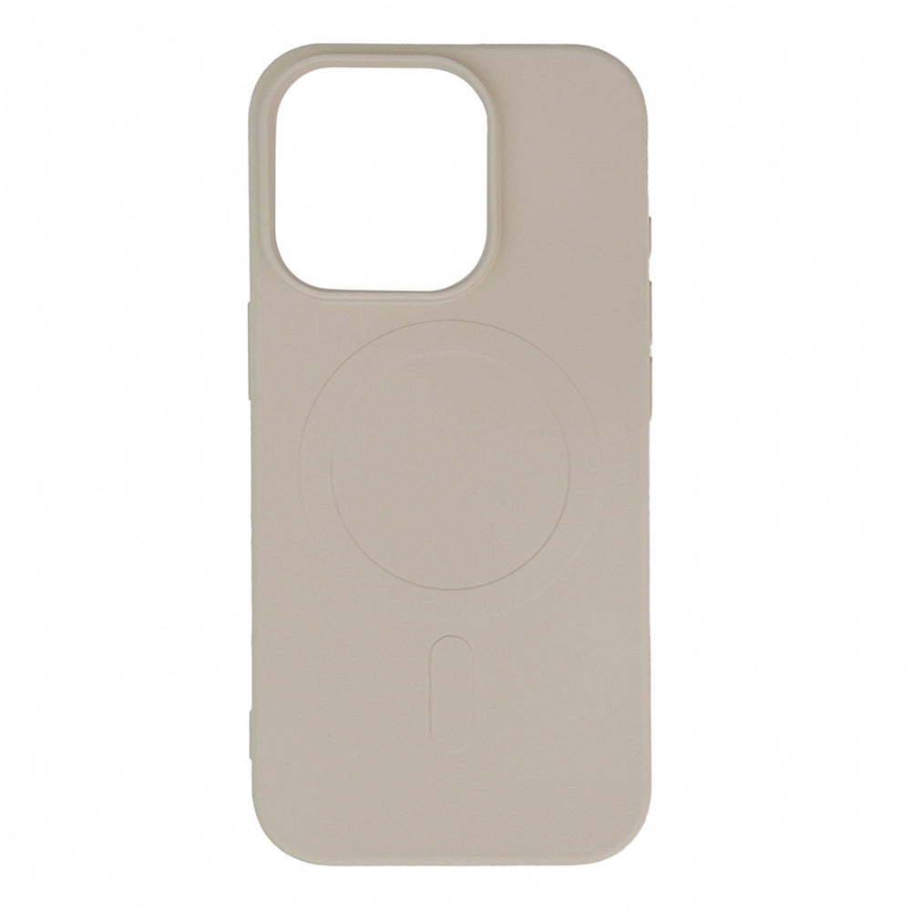 Flydende silikone MagSafe for iPhone 16 Pro Max - beige