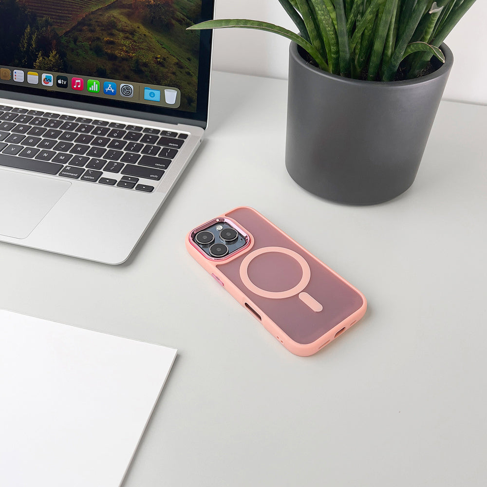 Magnetisk samling MagSafe iPhone 16 Plus Case - Pink