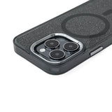 Glitter Case MagSafe til iPhone 16 Plus - sort med glitter