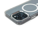 Glitter Case MagSafe til iPhone 16 Plus - hvid med glitter
